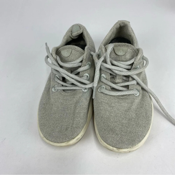 Allbirds Womens 7 Light Gray Wool Runners Athletic Tennis Shoes Lace-up - Picture 5 of 7